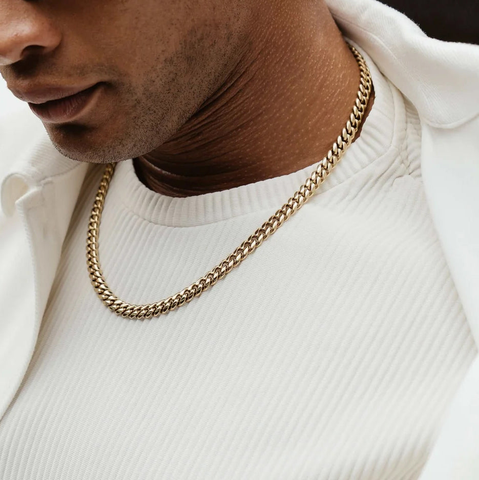 Miami Cuban Link Chain in Yellow Gold - 8mm