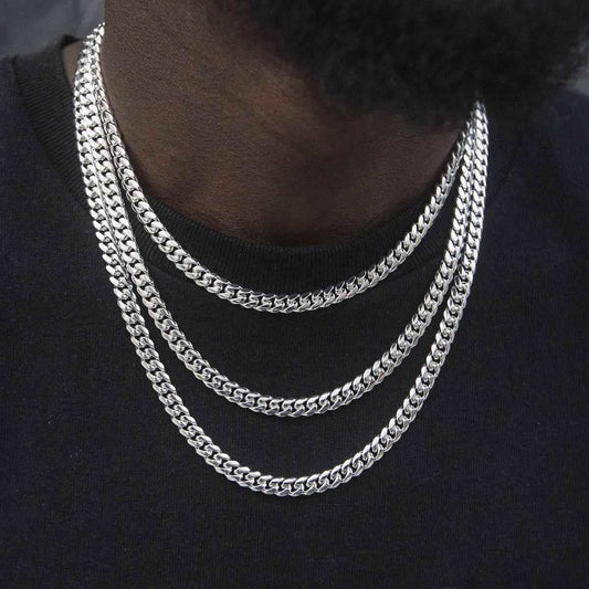 BLH Signature Cuban in White Gold - 6mm