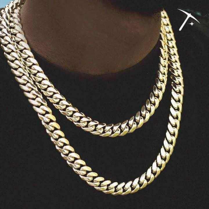 BLH Signature Cuban in Yellow Gold- 12mm
