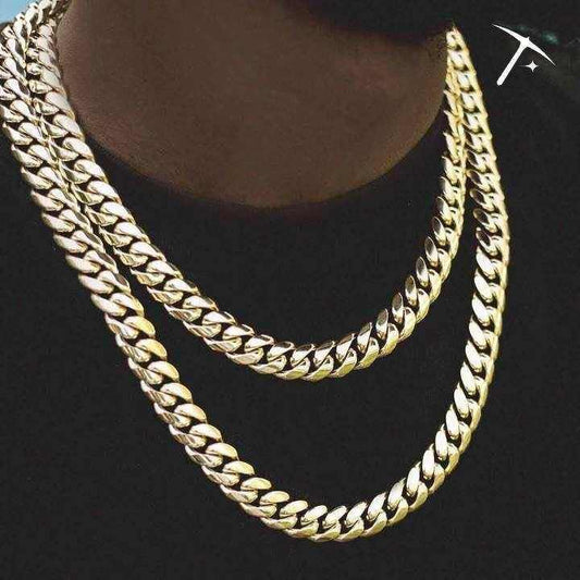 BLH Signature Cuban in Yellow Gold- 12mm