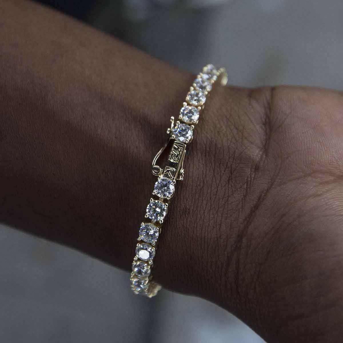 Diamond Tennis  Tennis Bracelet in Yellow Gold- 5mm